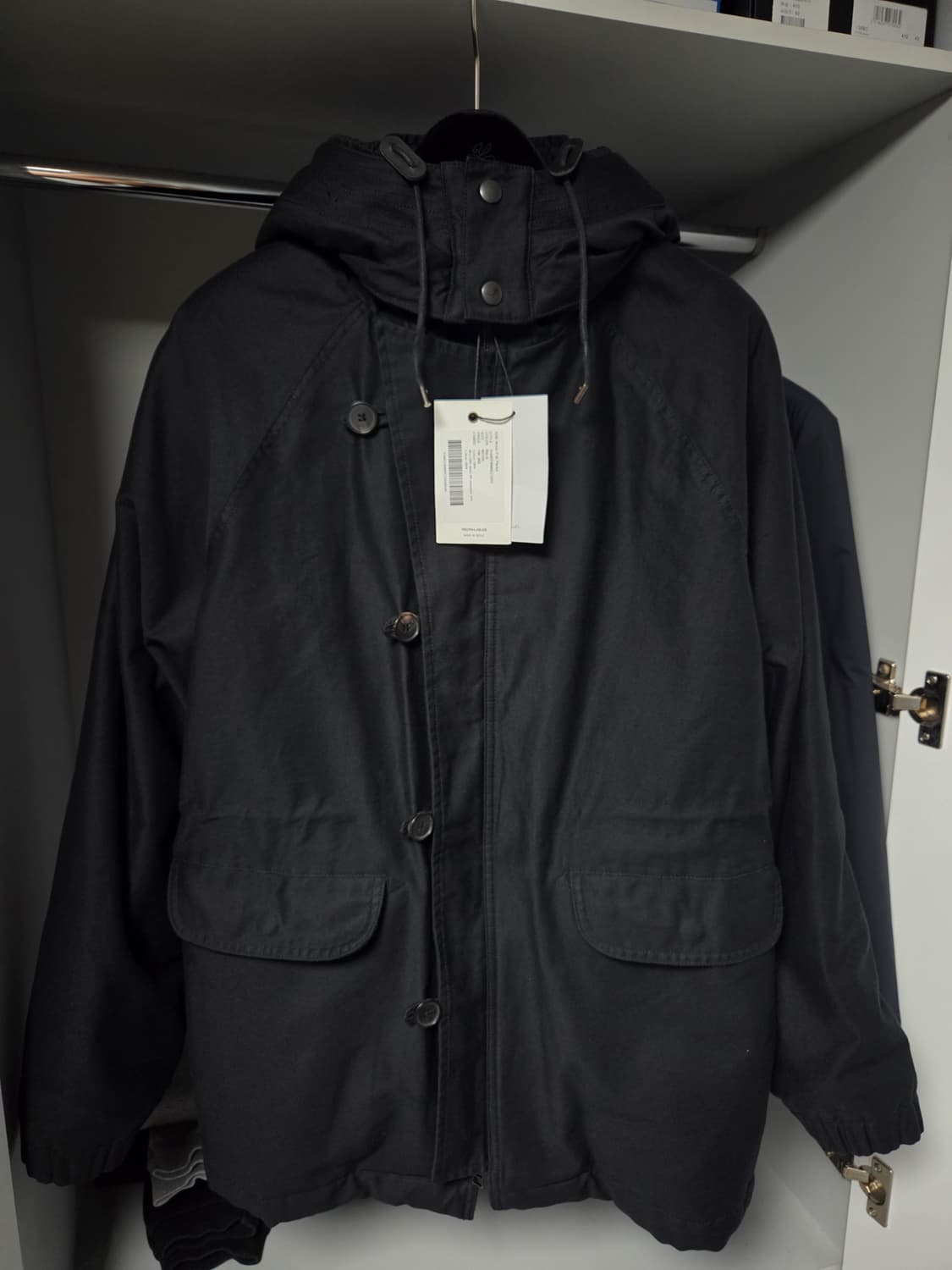 (M) 유스 N3B 울 파일 파카 블랙 상품이미지2