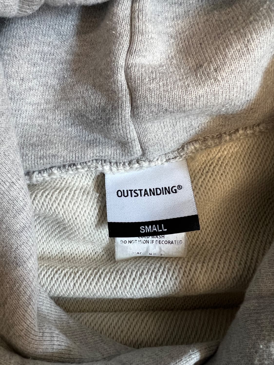 아웃스탠딩 헤비 코튼 후드티 상품이미지3