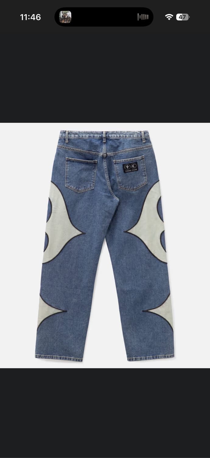 떠그클럽 x HBX 별주 레더팬츠 3사이즈 상품이미지2