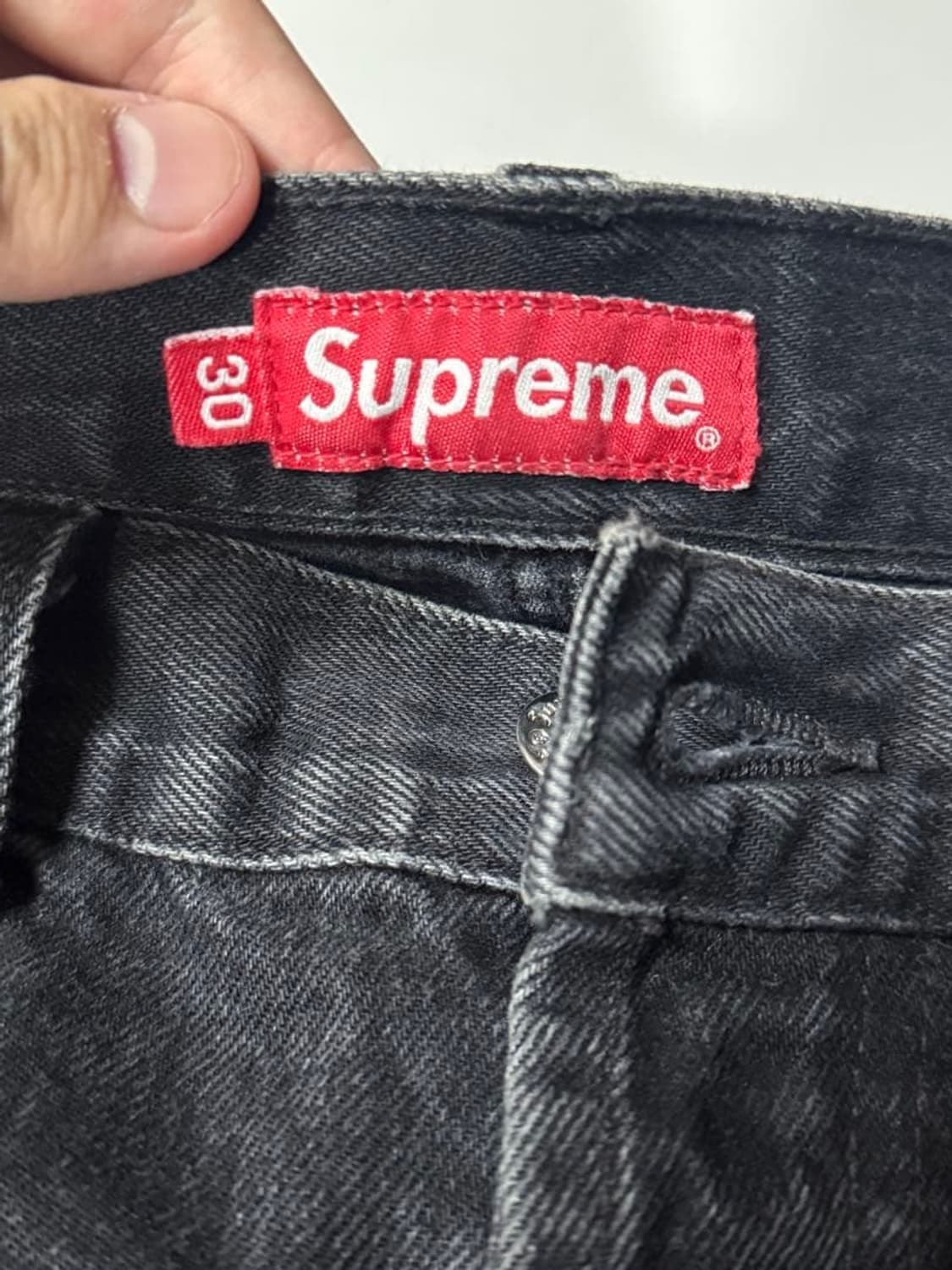 [30]슈프림 레귤러진 블랙 상품이미지2