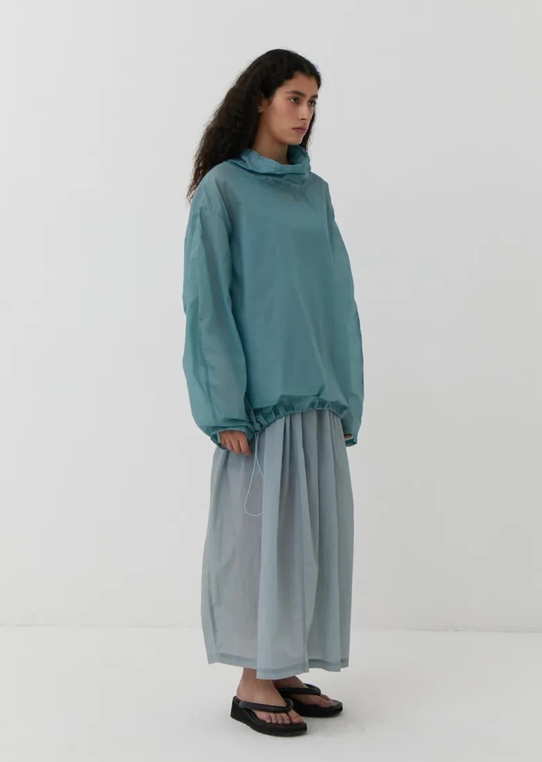 아모멘토 쉬어 립스탑 스트링 아노락 상품이미지4