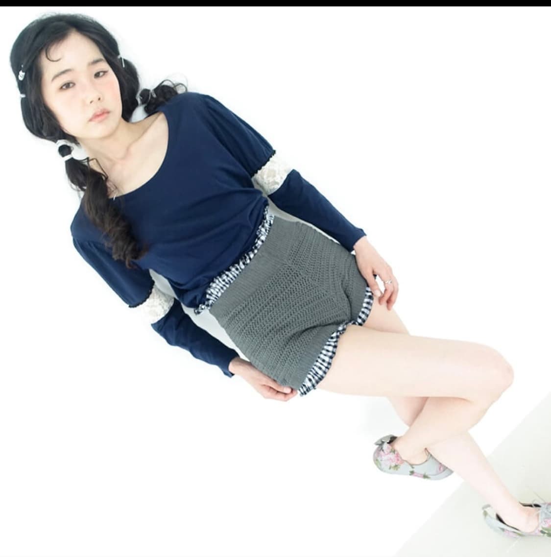 샵페어리 퍼프 레이스 트리밍 티셔츠 상품이미지2