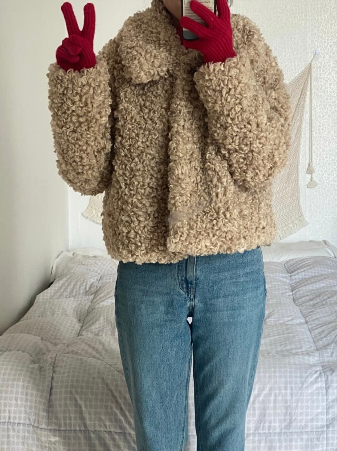 런던플릇 londonflat 시어링 푸들 퍼자켓 상품이미지3