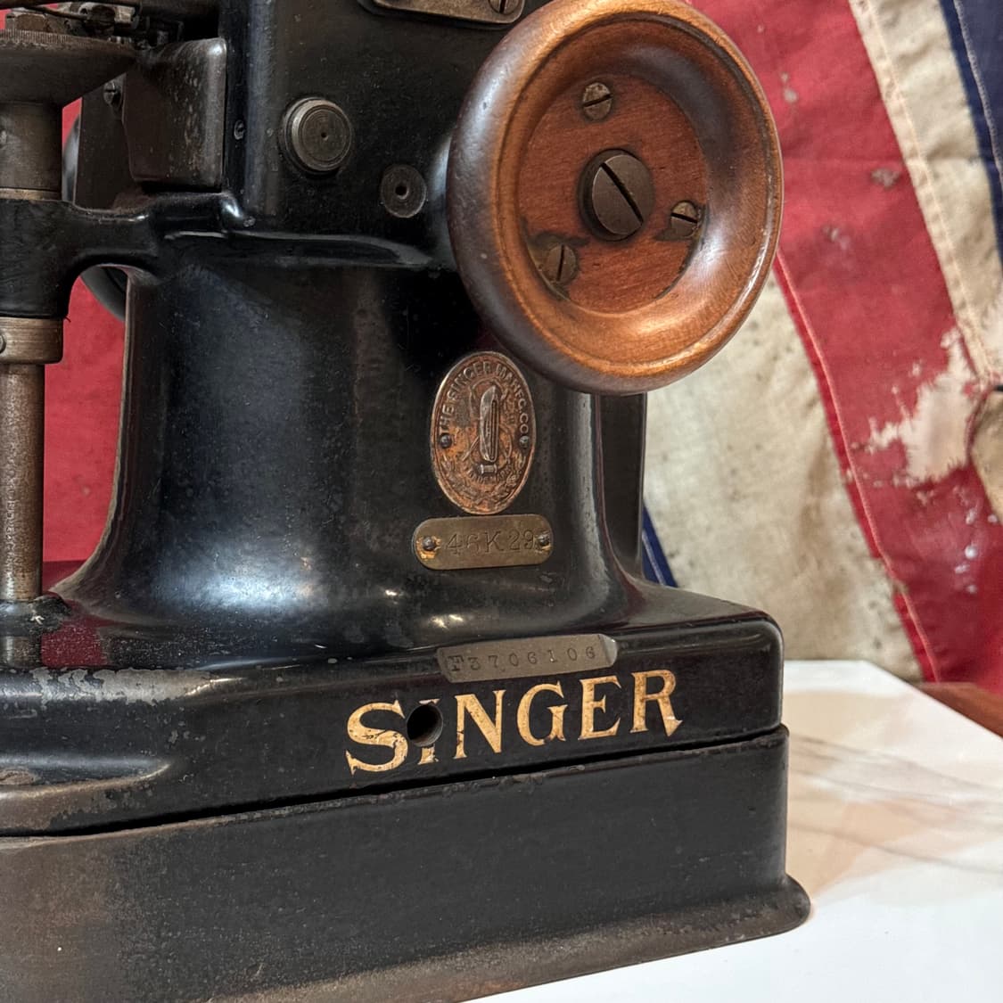 1910년 SINGER 46K 레더 소잉 머신 상품이미지4