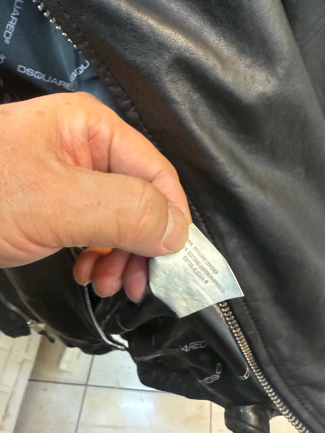 50/100 정품 디스퀘어드 2 라이더 가죽자켓 팝니다 상품이미지6