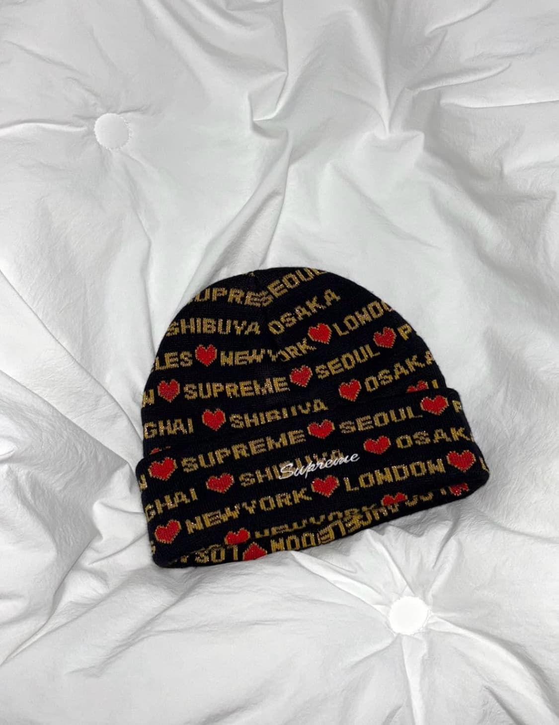 택포! 슈프림 하트 비니 Supreme Hearts Beanie FW24 상품이미지2