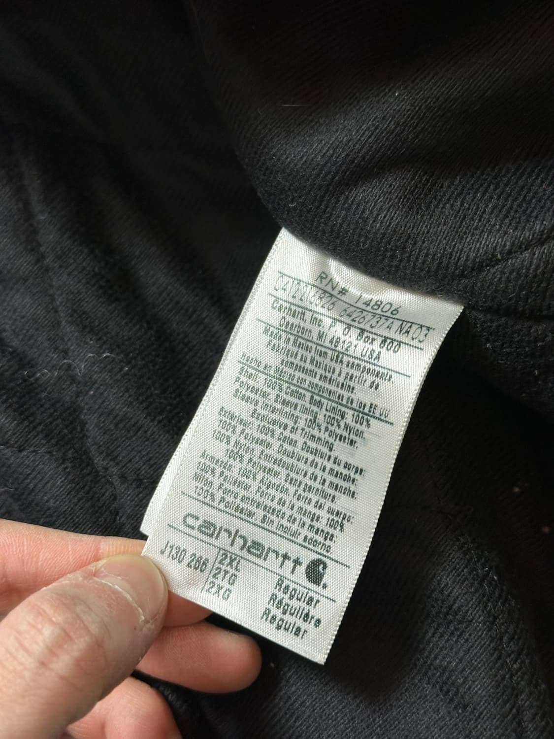 OG 칼하트 J130 액티브 자켓 칼하트 266 코튼우드 상품이미지9