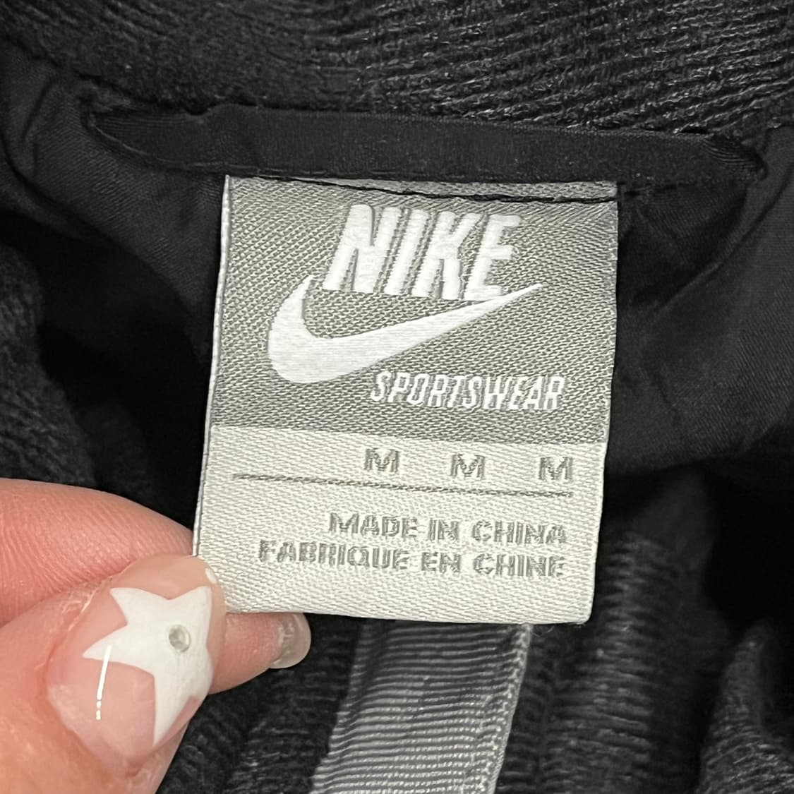 [정품/M] 나이키 퀼팅 패딩 점퍼 블랙 회색 b16 상품이미지5