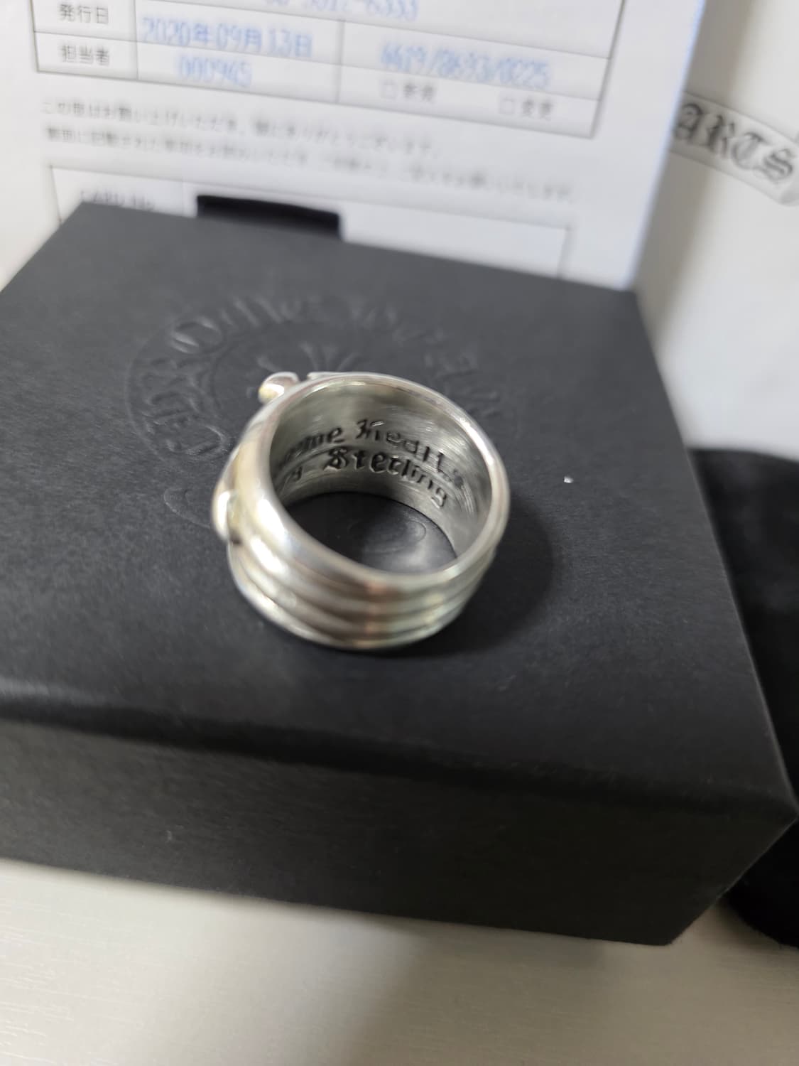 [풀구성,세척완료]크롬하츠 대거링 다이아세팅 us6.5 상품이미지5