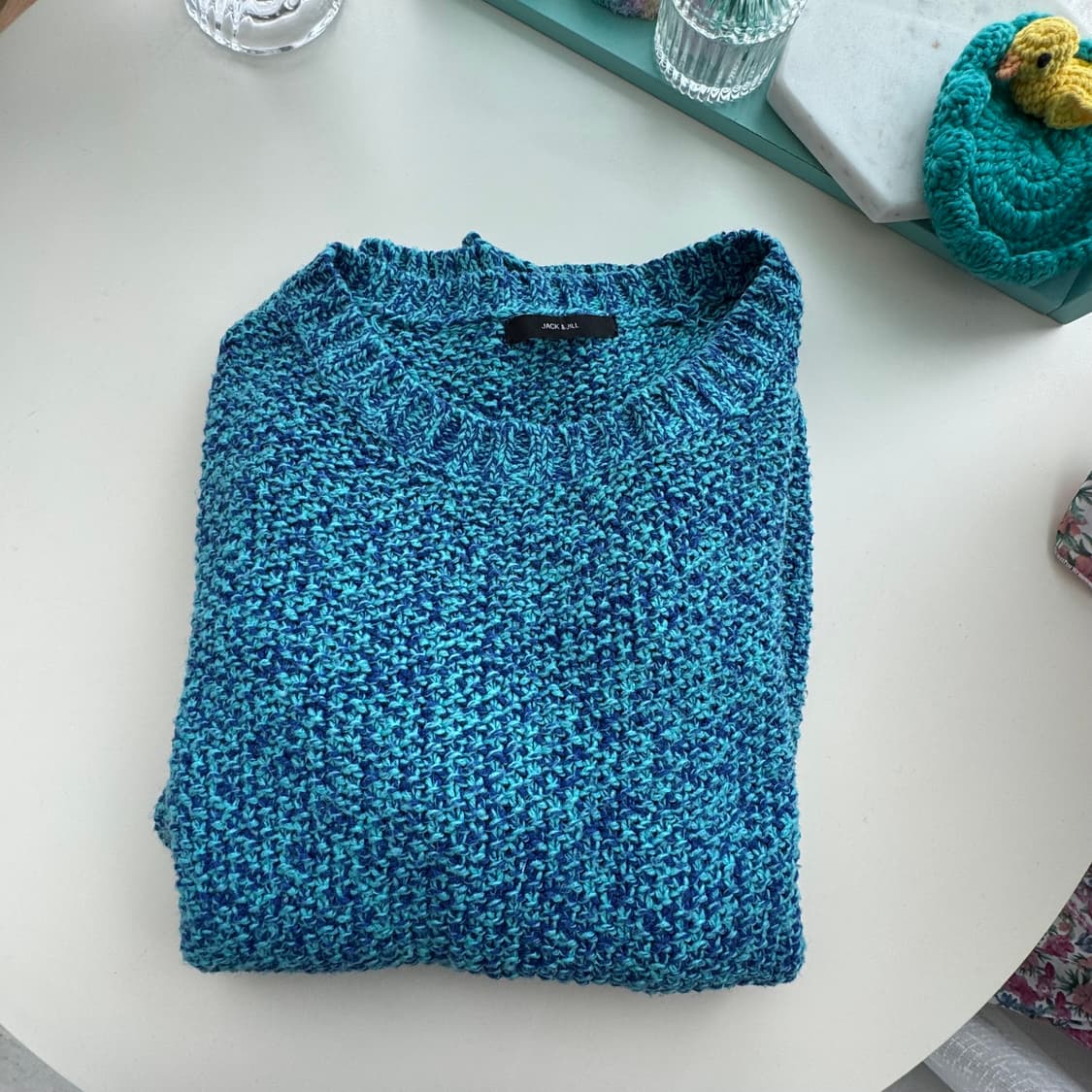 잭앤질 블루믹스 긴팔 니트 프리 상품이미지2