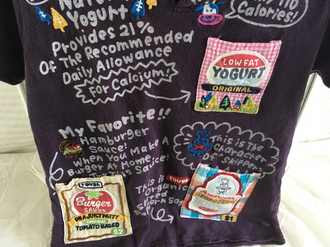 일본빈티지 rough 퍼플 패치 너드 포켓 티셔츠 상품이미지2