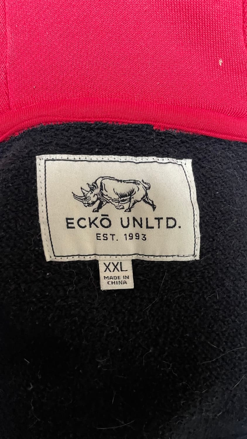 빨강-검정 줄무늬 후드집업 상품이미지3