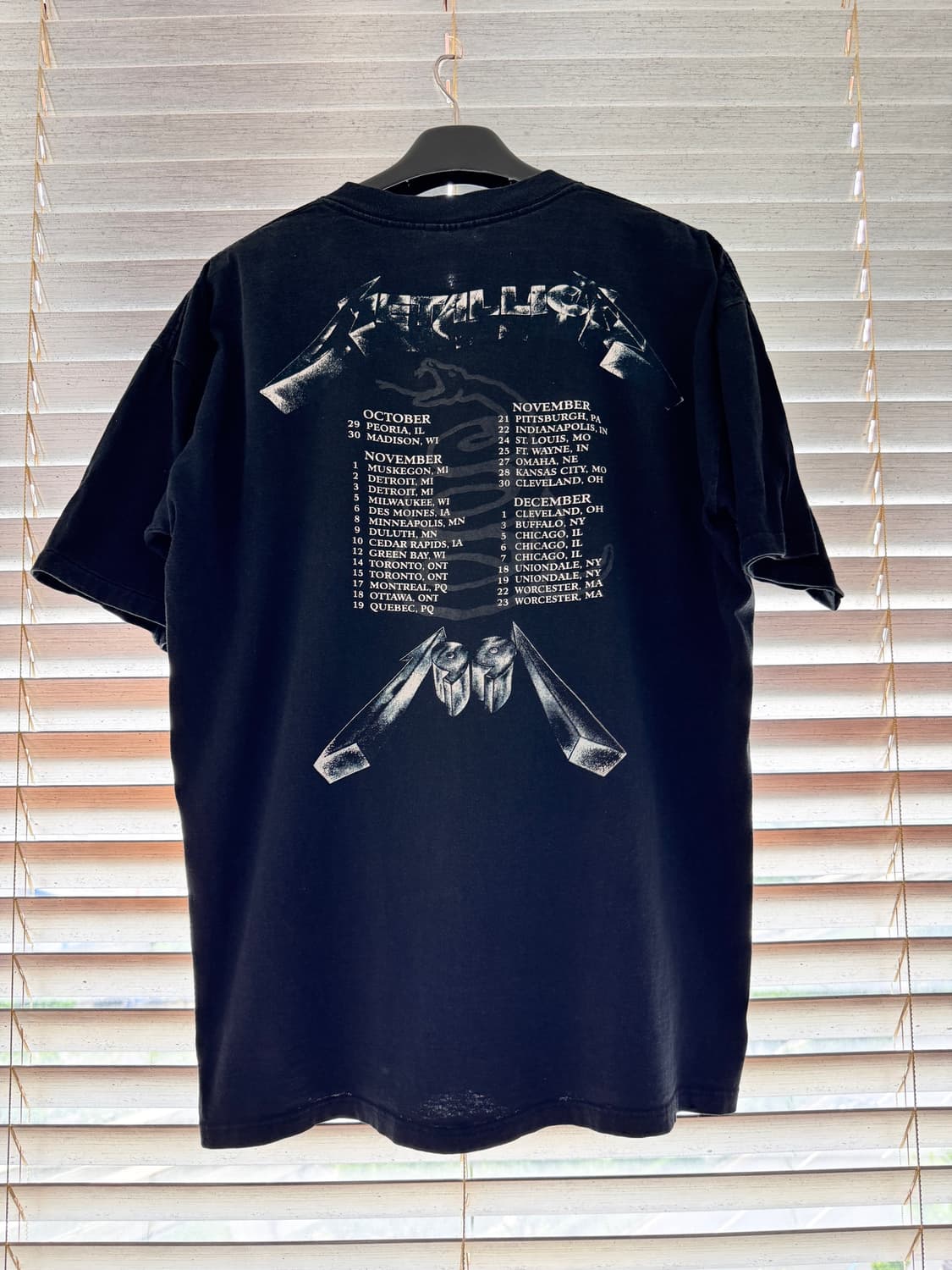 [XL] 90s Metallica 메탈리카 Black Album Tour 상품이미지2