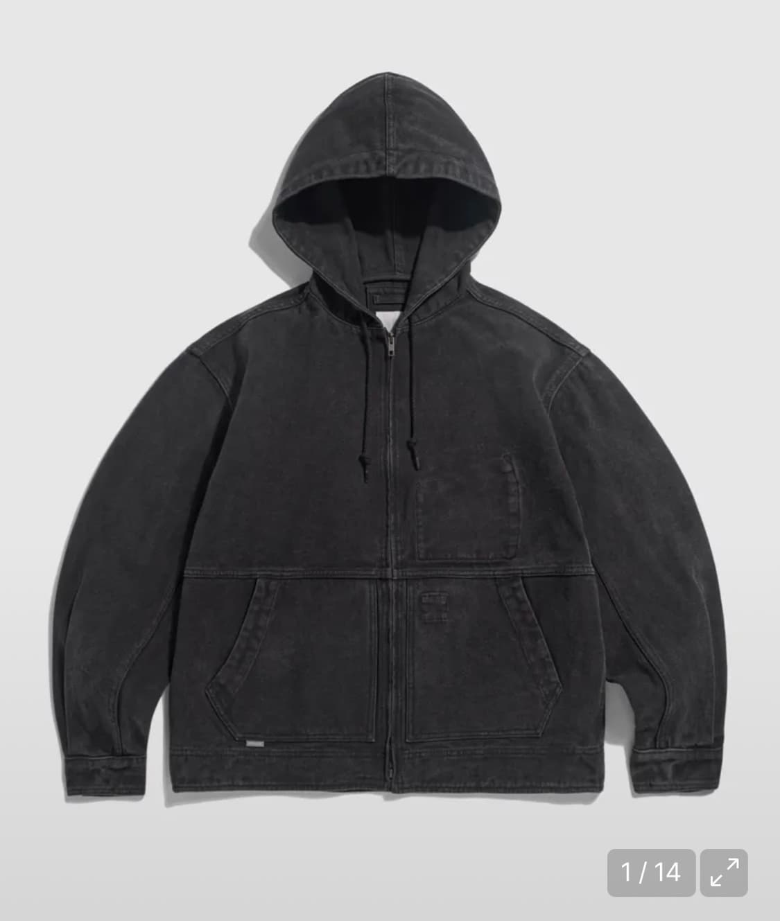 에스피오나지 Ray Canvas Work Parka Charcoal Na 상품이미지1