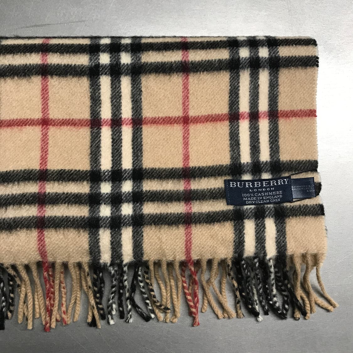 버버리 정품 캐시미어 머플러 베이지 상품이미지3