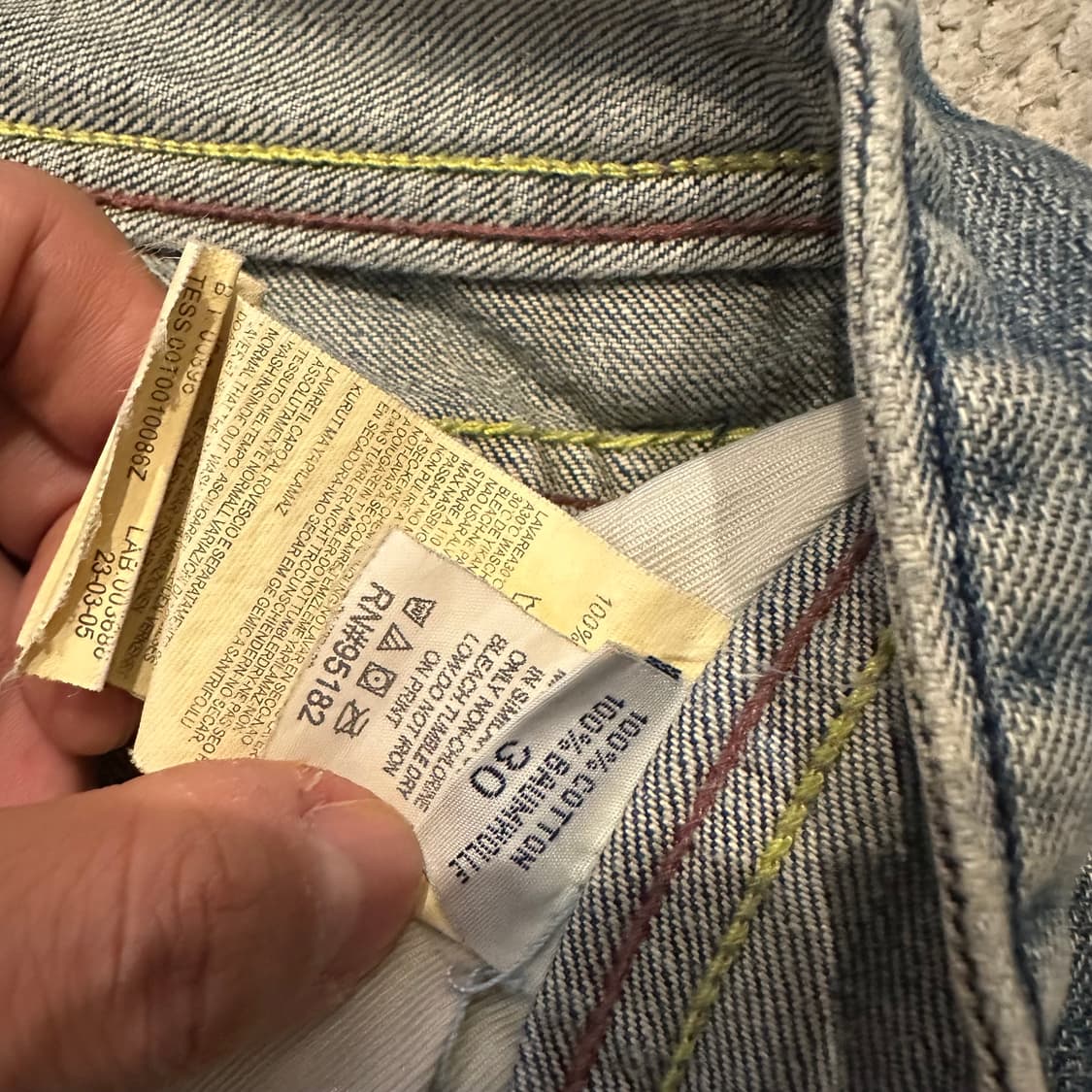 00s 디젤 Diesel Industry 빈티지 데님 팬츠 상품이미지6