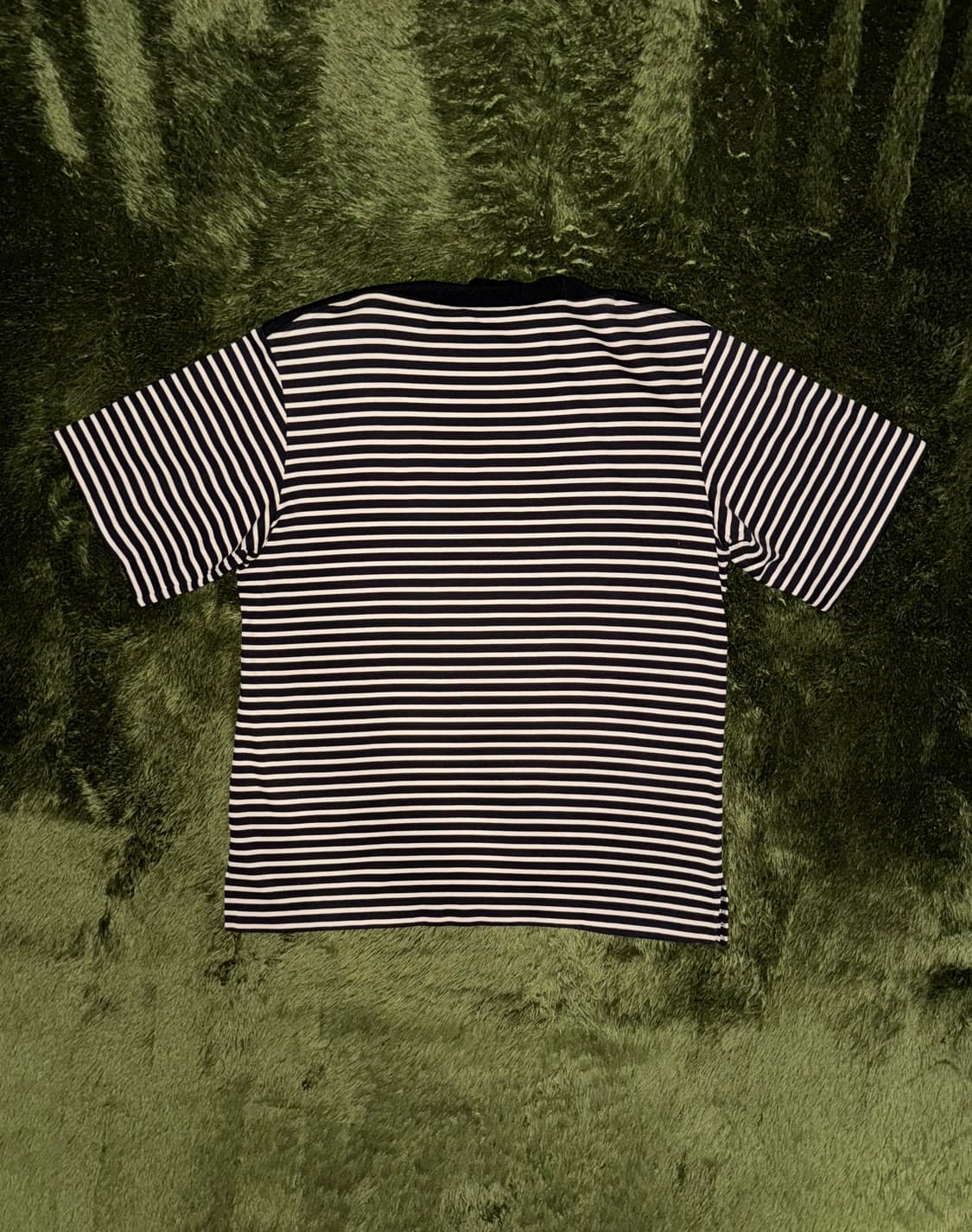 [46] 준지 스트라이프 세미 보트넥 스플릿 햄 티셔츠 상품이미지7