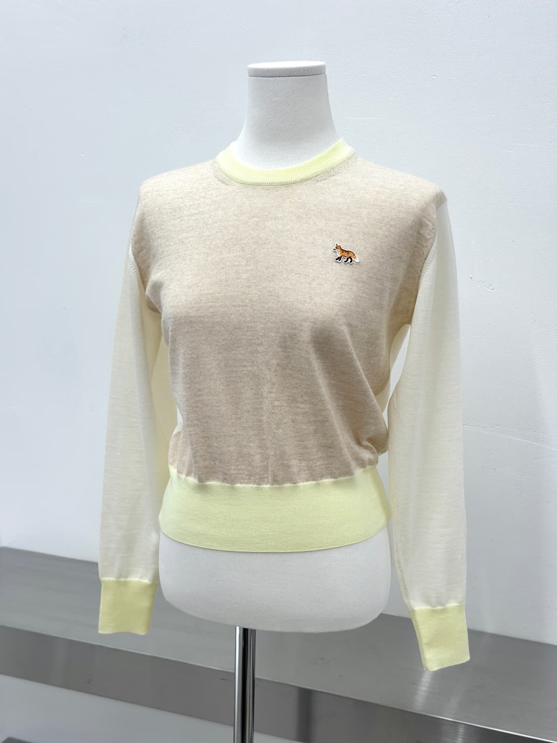 메종키츠네 24SS 베이비폭스 컬러블록 니트  상품이미지1