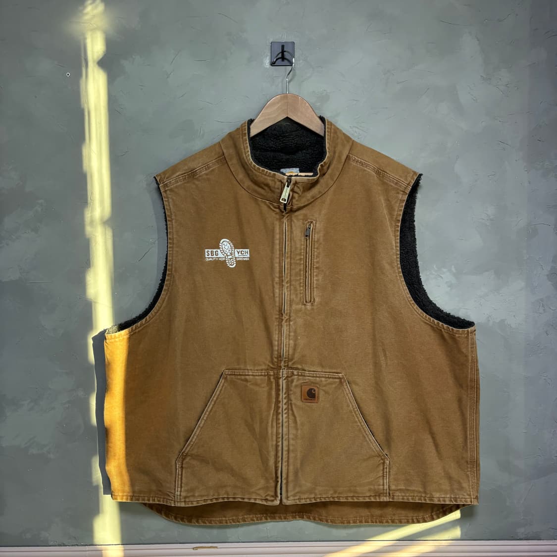 3XL 칼하트 양털 쉐르파 덕 액티브 자켓 베스트 카멜 된장 상품이미지1