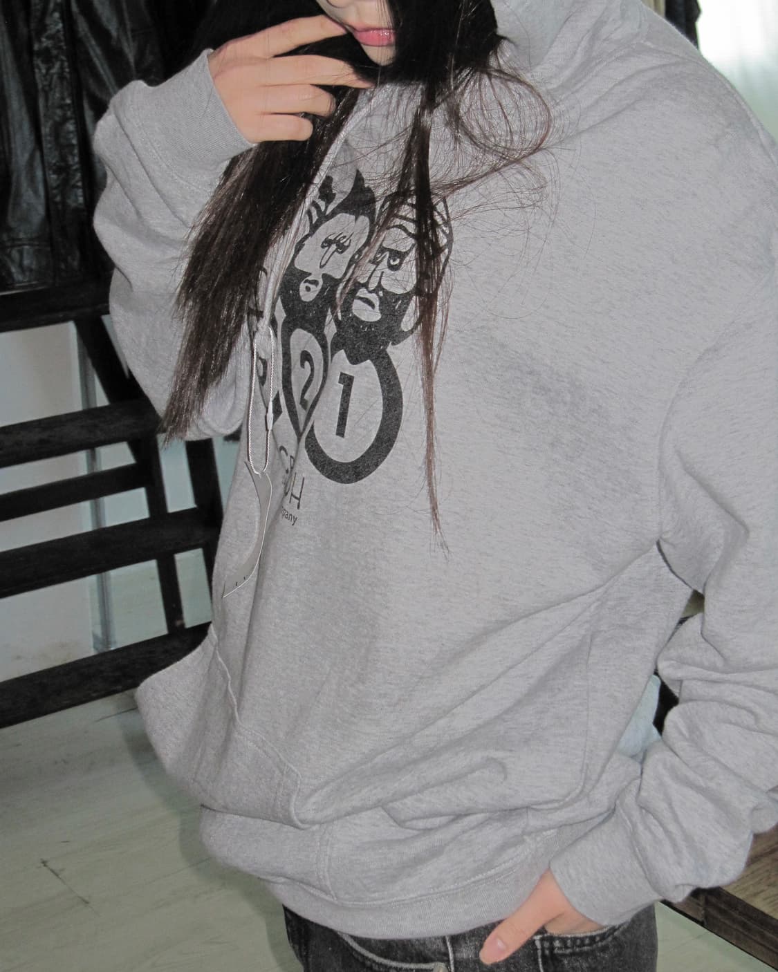 321 그레이 후드티  상품이미지4