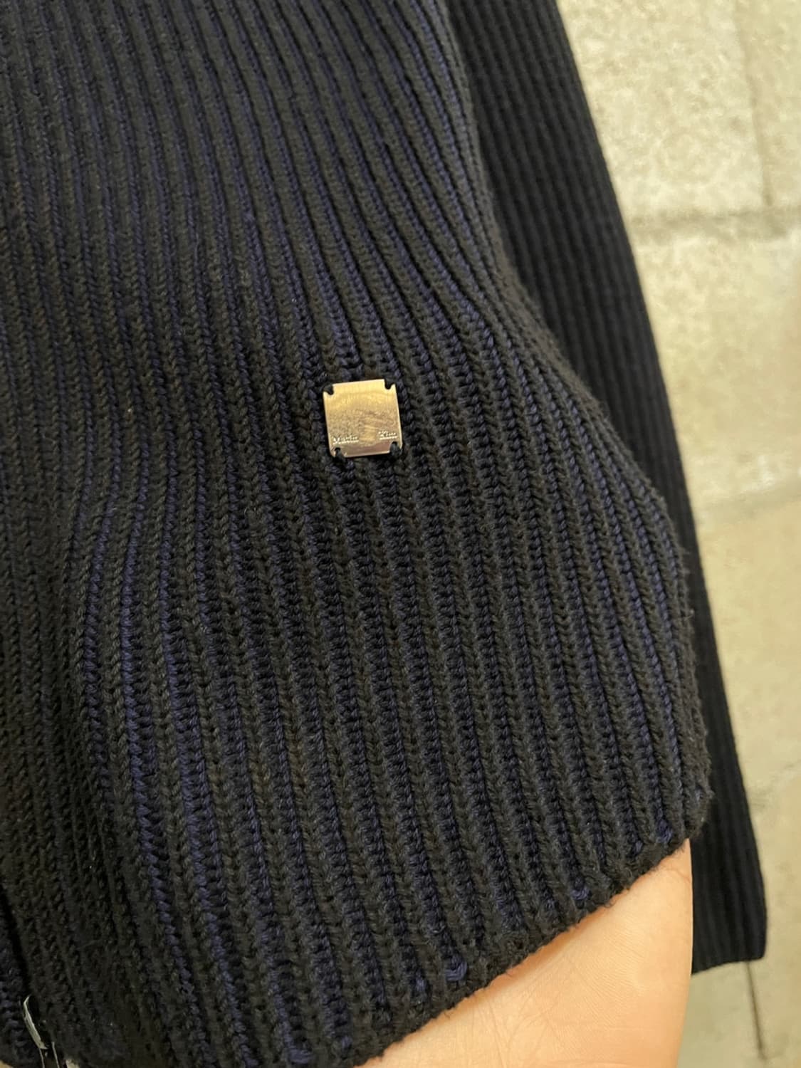 마뗑킴 하이넥 골지 니트집업 가디건  상품이미지3