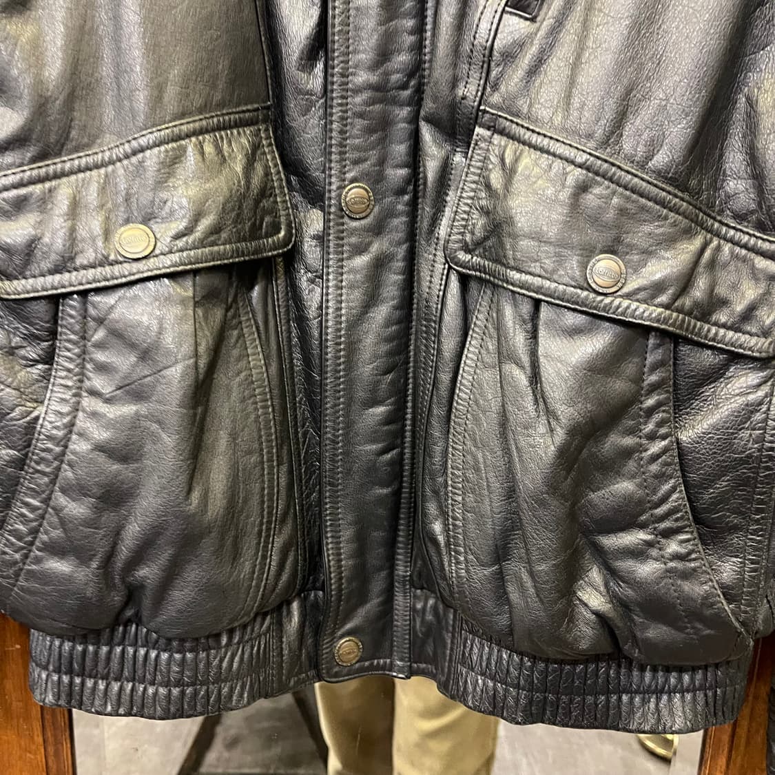 90's 빈티지 레더자켓 상품이미지4