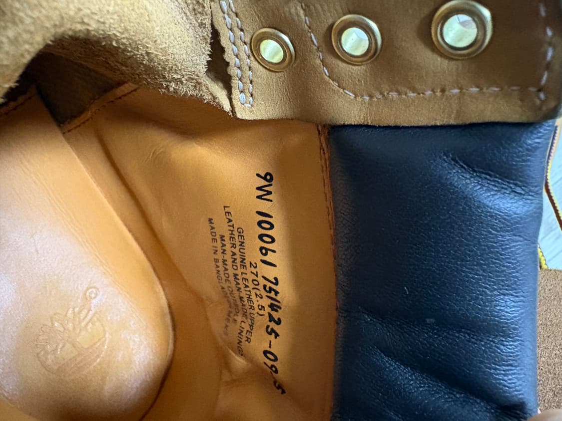 팀버랜드 프리미엄 6인치 워커 부츠 270 상품이미지7