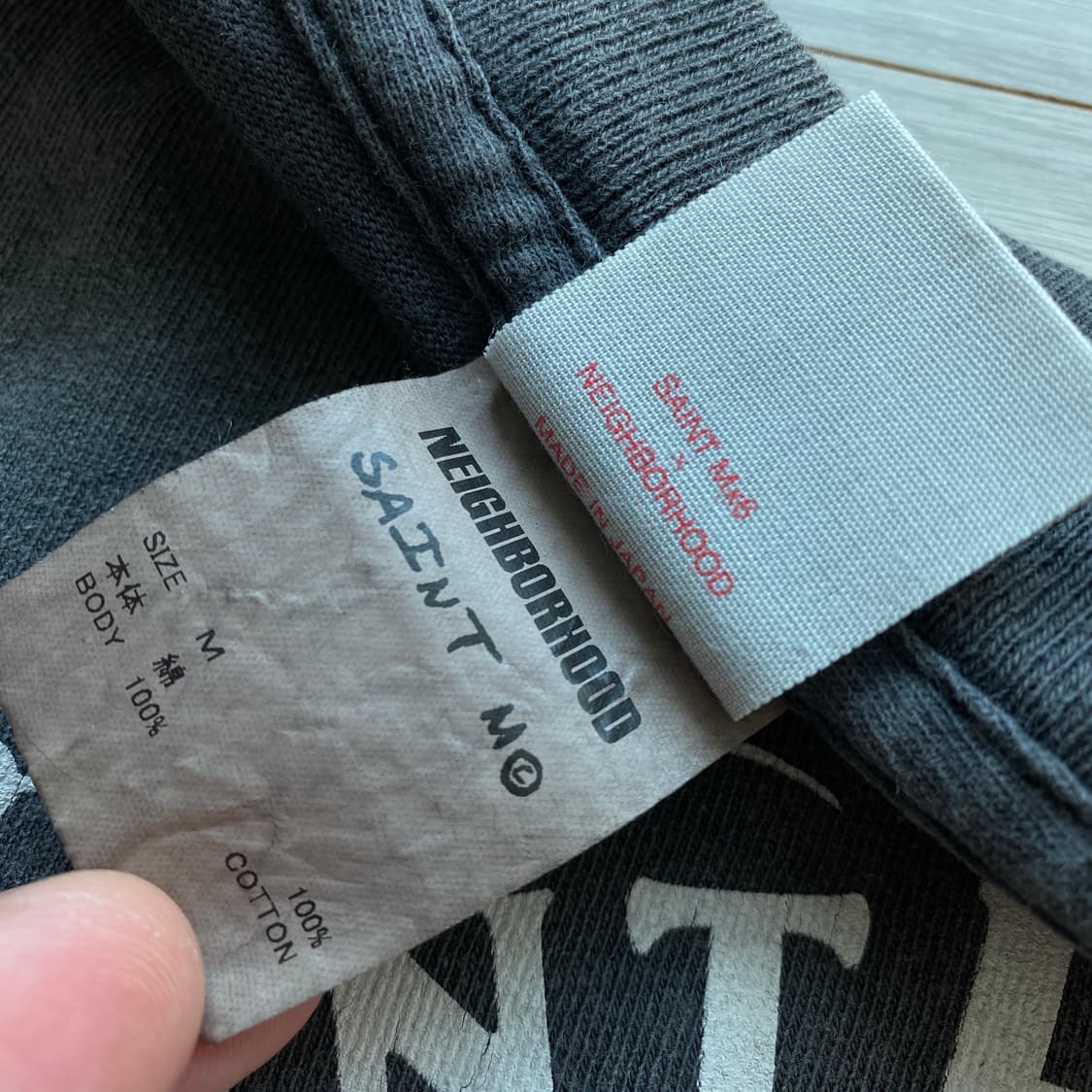 세인트미카엘 X 네이버후드 반팔티셔츠 M사이즈 상품이미지6