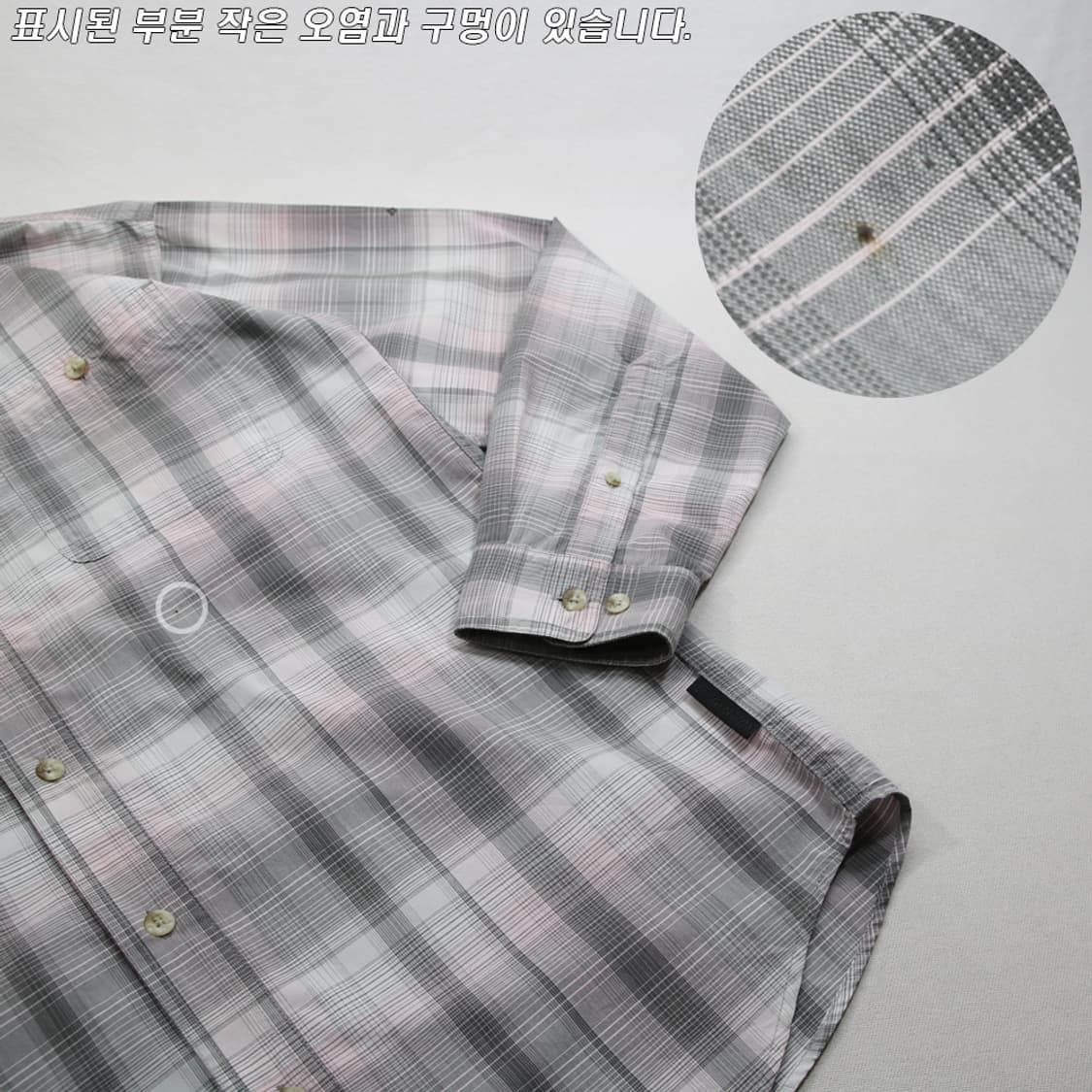 (착용컷) Columbia 체크 셔츠 (남성용 100) 상품이미지7