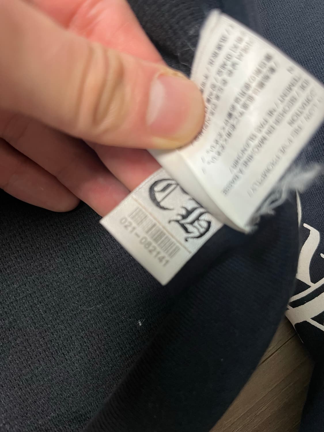 크롬하츠 스크롤로고 플리스 헤비웨스트 후드집업M  상품이미지6