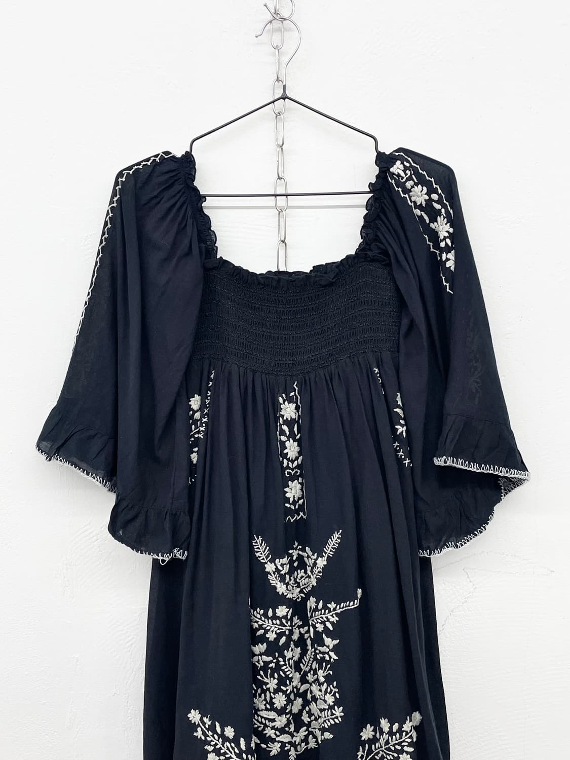 에스닉 자수 오프숄더 원피스 상품이미지6