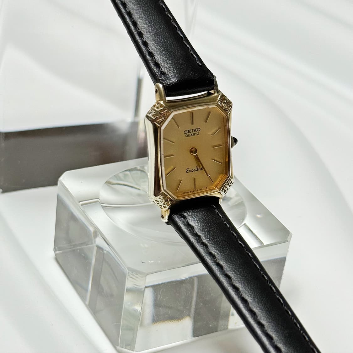 80's90's 빈티지 세이코 엑셀린 엔틱 탱크 시계 상품이미지5