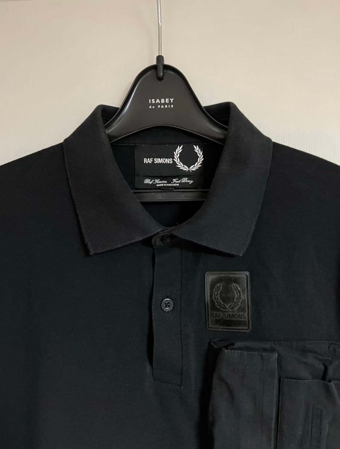 라프시몬스x프레드페리 3D포켓 pk 티셔츠 (black) Large 상품이미지3