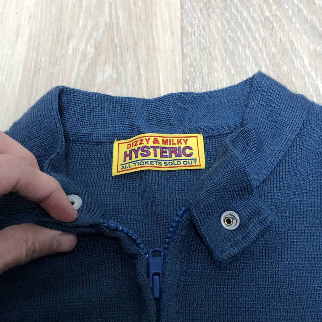 (F) 새상품 히스테릭 글래머 그루피 집업 니트 카페레이서 자켓 상품이미지5