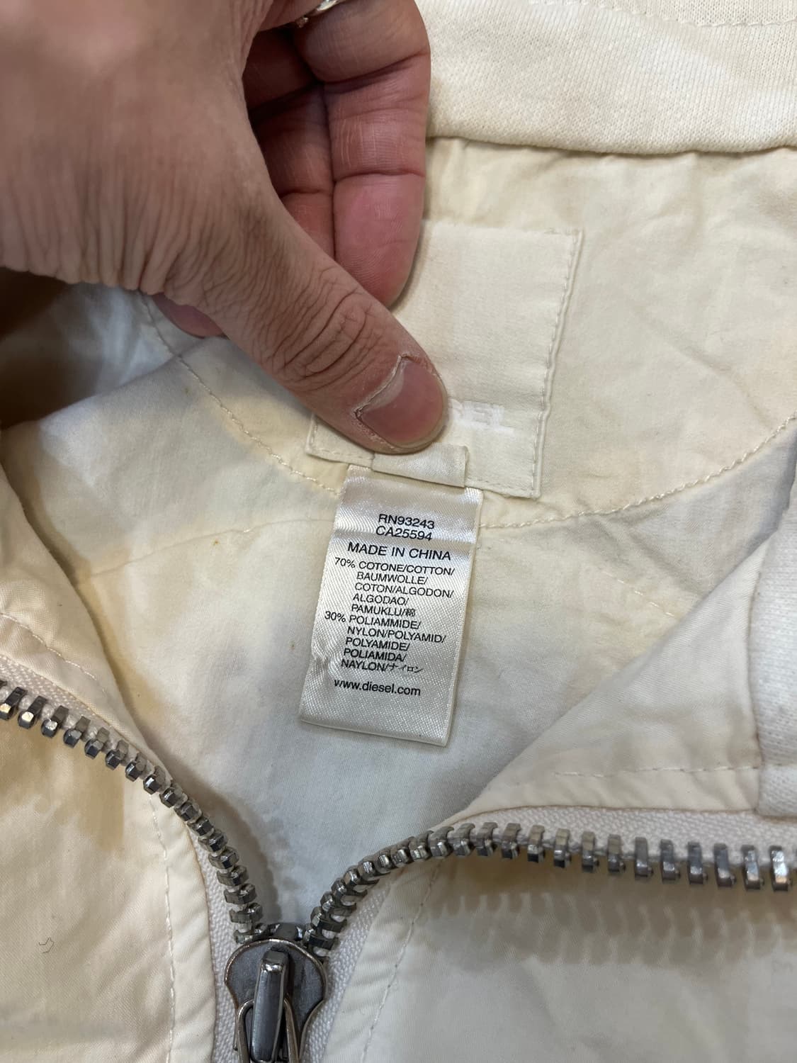 디젤 패치로고 자수 셔링 자켓 상품이미지5