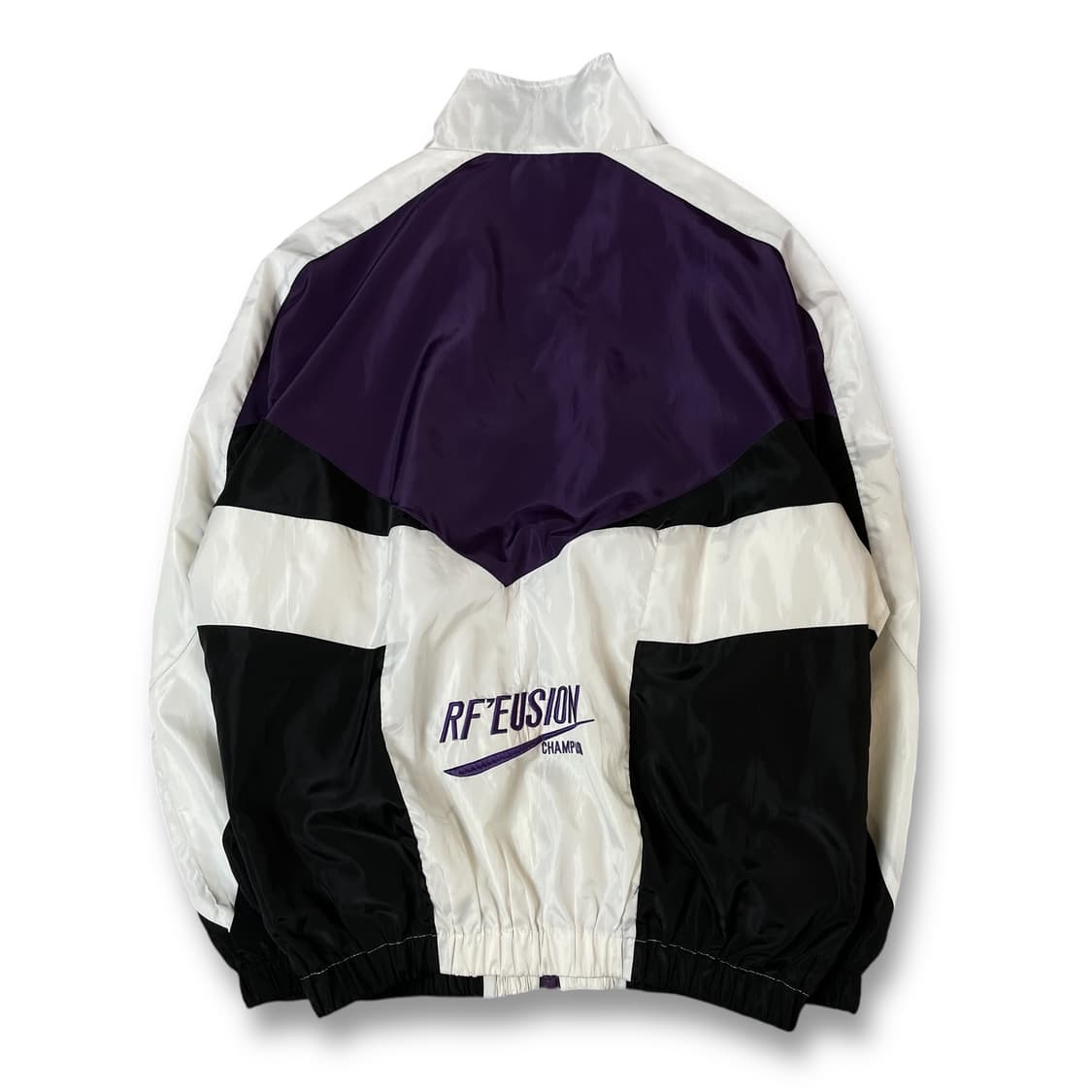 빈티지 퍼플 화이트 나일론 바람막이 자켓 상품이미지2