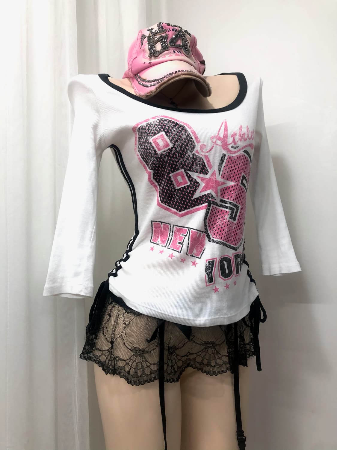 85 new york track shirring detail top 상품이미지3