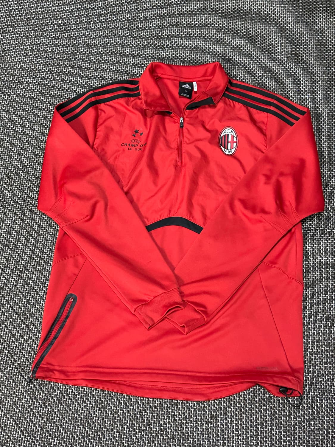 아디다스 AC 밀란 반집업 트랙탑 져지 상품이미지2