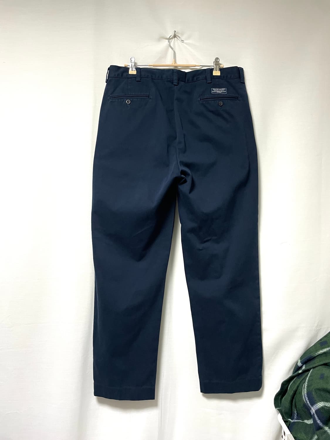 폴로랄프로렌 남성 와이드핏 투플리츠 클래식 치노팬츠 면바지 36 네이비 상품이미지4