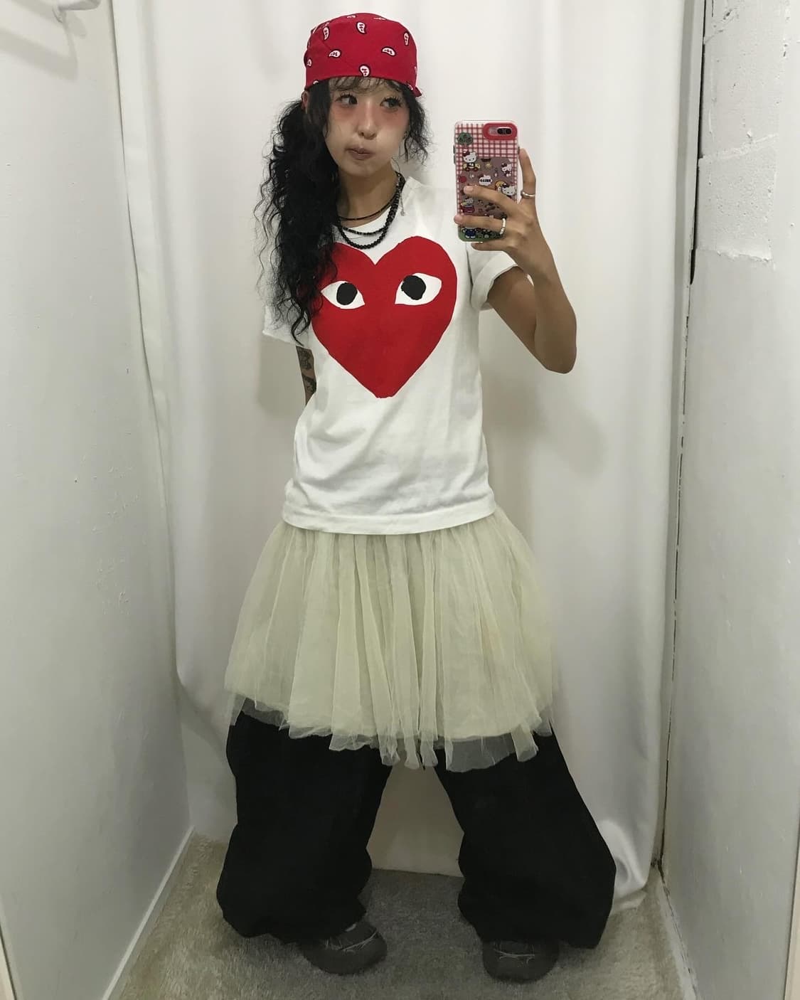 Comme Des Garcons Big Heart Wapen Tee 상품이미지3