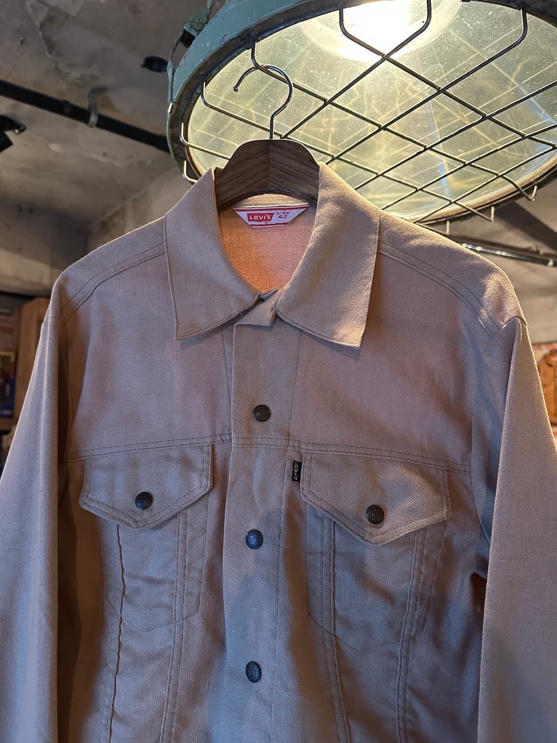 70s USA 빈티지 리바이스 3rd 코튼 트러커 자켓 상품이미지3