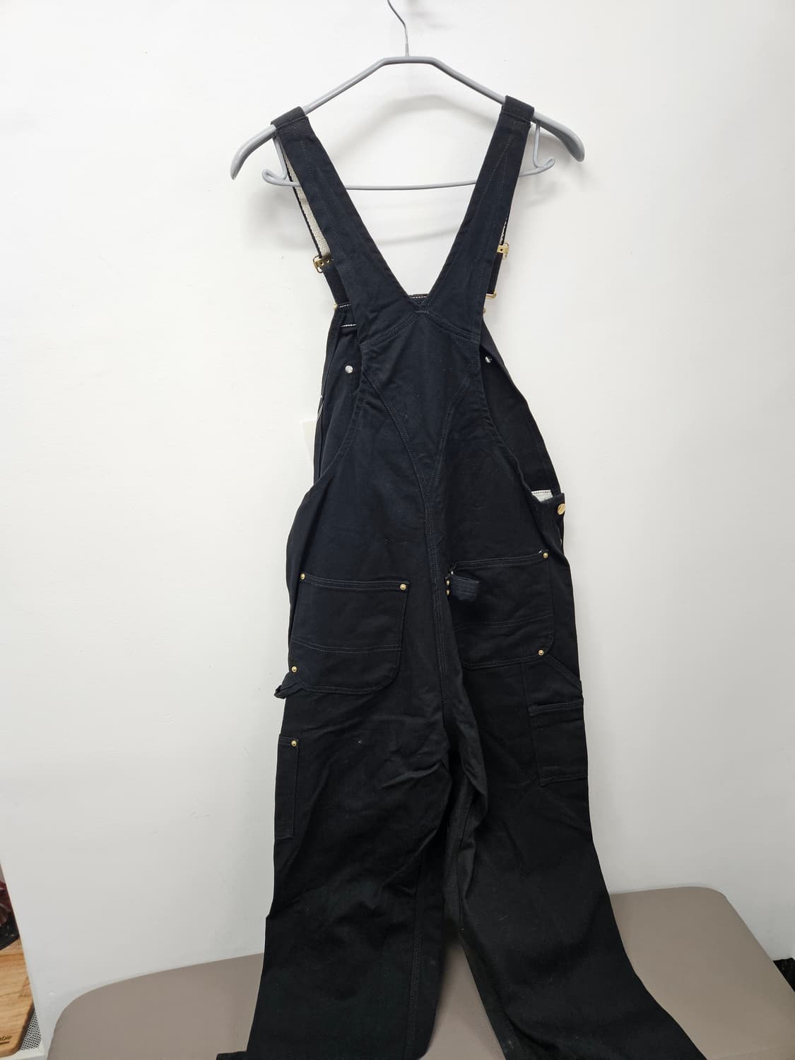 칼하트 블랙 오버롤 34x32 상품이미지3