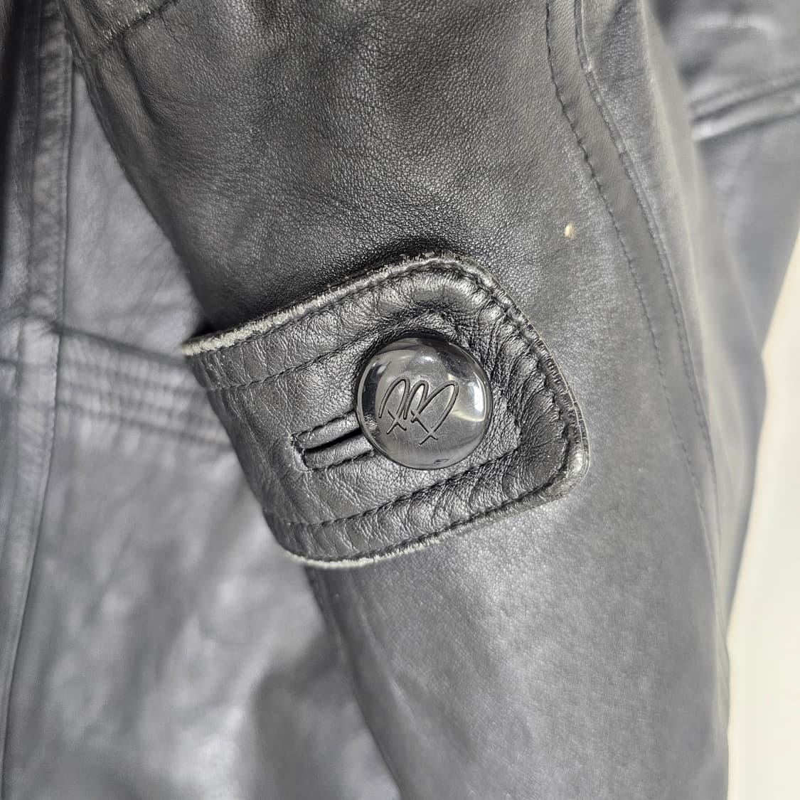 [L] 피에르 발망 빈티지 가죽 자켓 상품이미지5