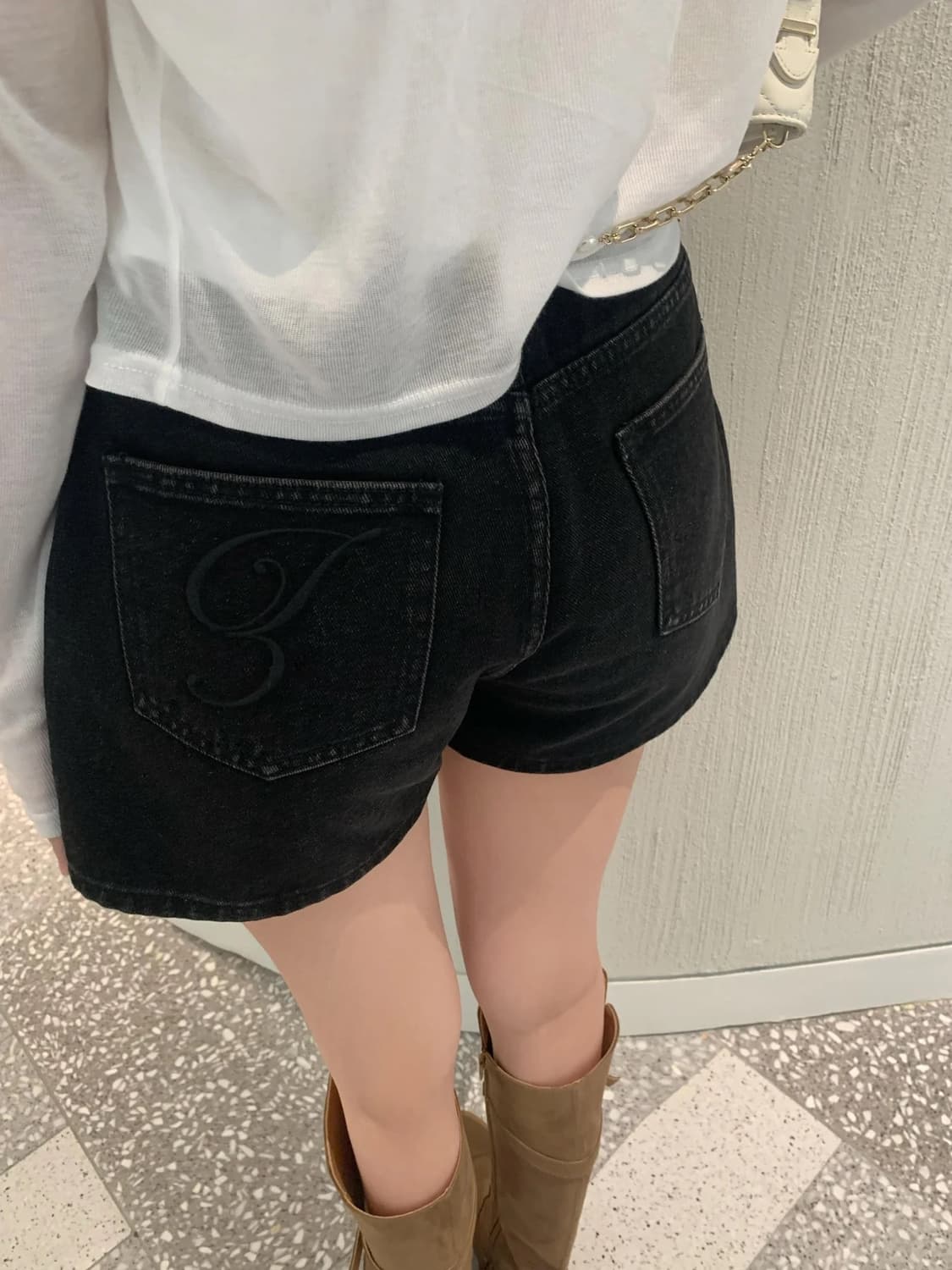 제니오 zaenio 메이드 Z 에센셜 에이라인 쇼츠 (블랙, s) 상품이미지3