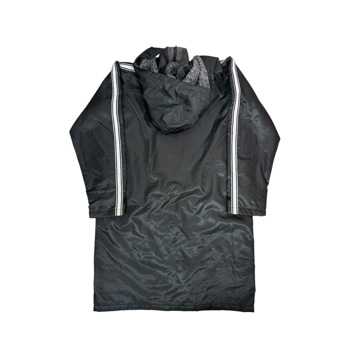 아디다스 블랙 롱패딩 y2k 돕바 안감 기모 후드 자켓 S  상품이미지6