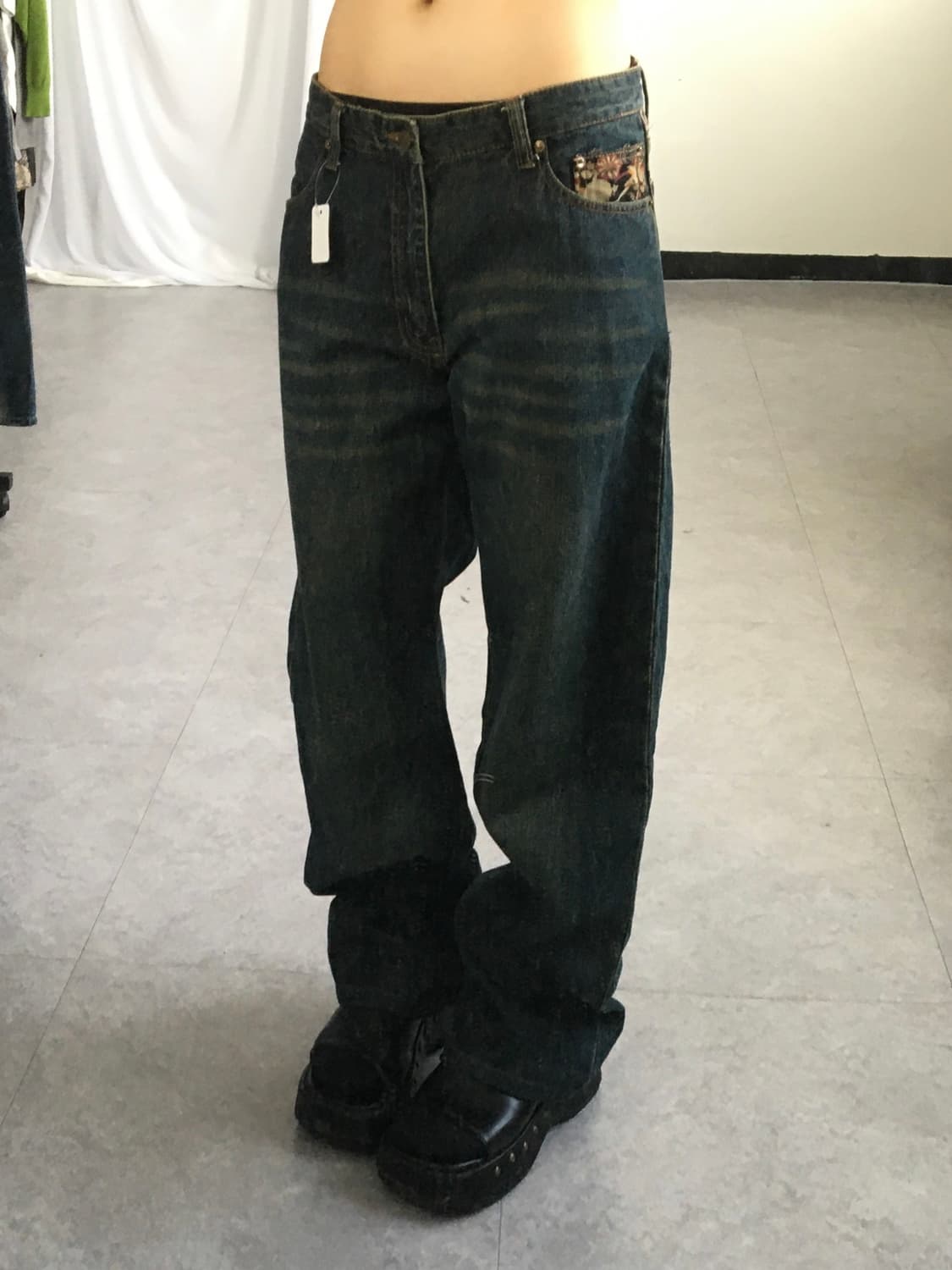 Oriental needle work denim pants 상품이미지9