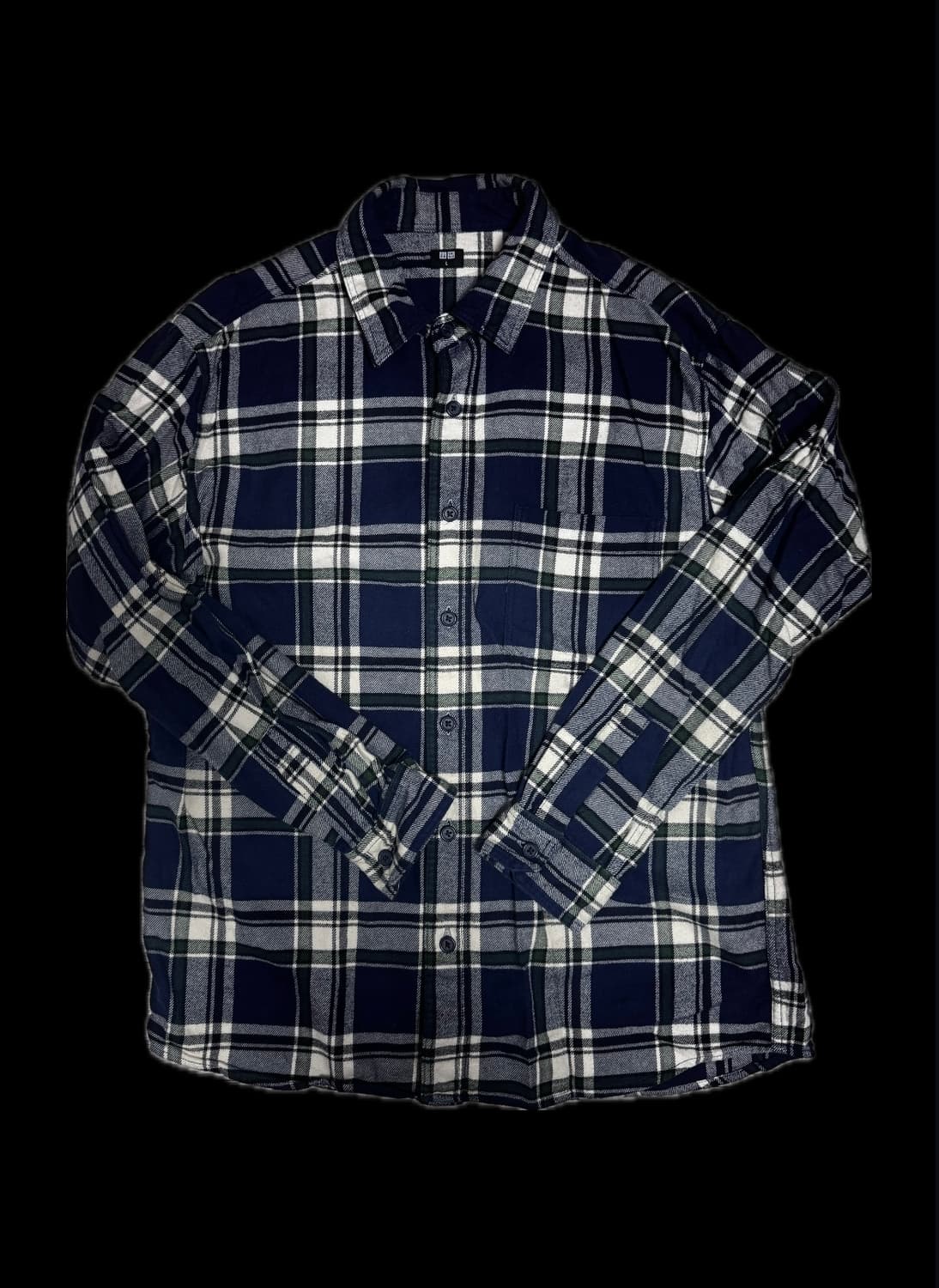 [L] 유니클로 플란넬 체크셔츠 상품이미지2