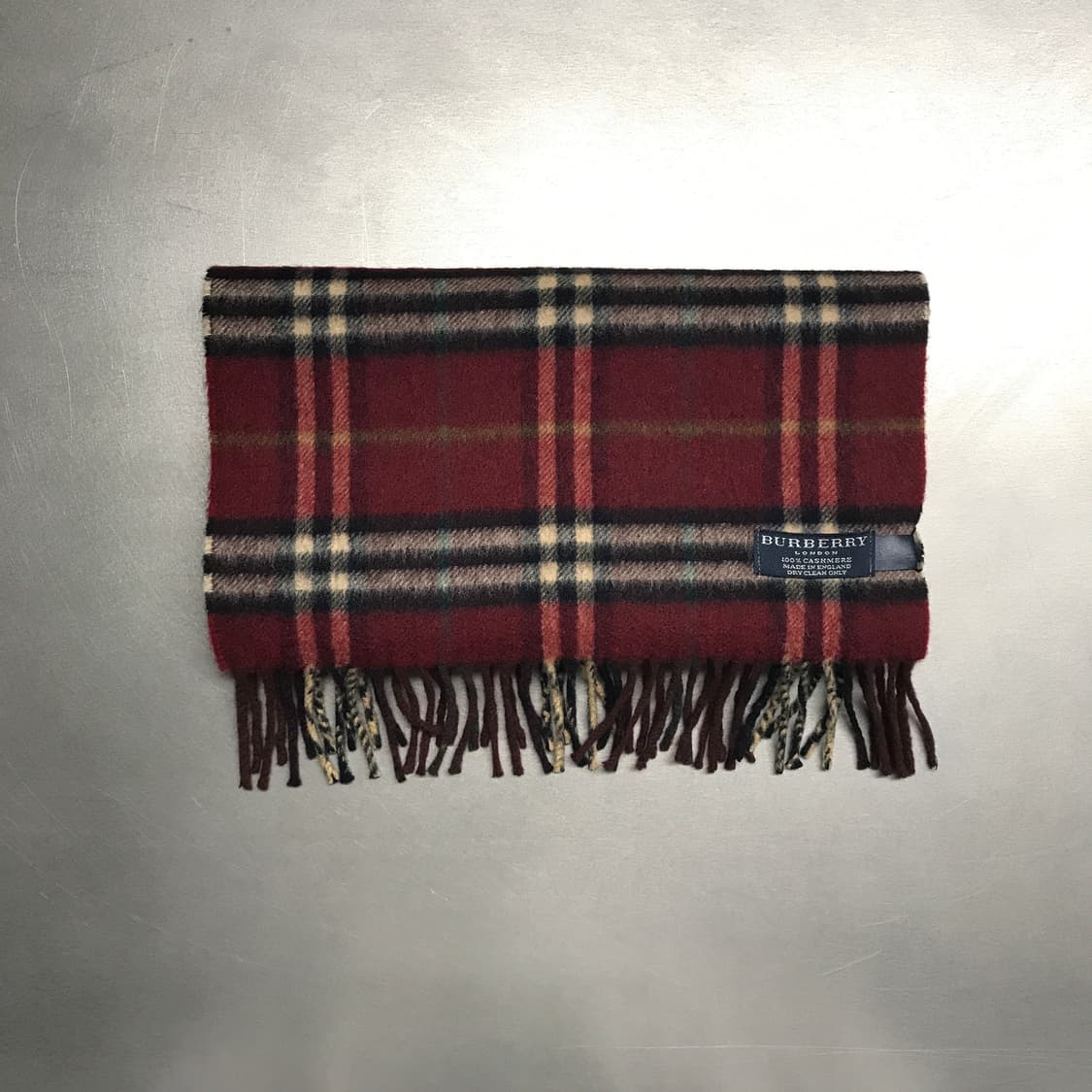 버버리 정품 캐시미어 머플러 레드 상품이미지2