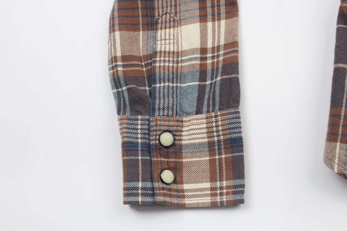 B Check Fringe Shirt 상품이미지5