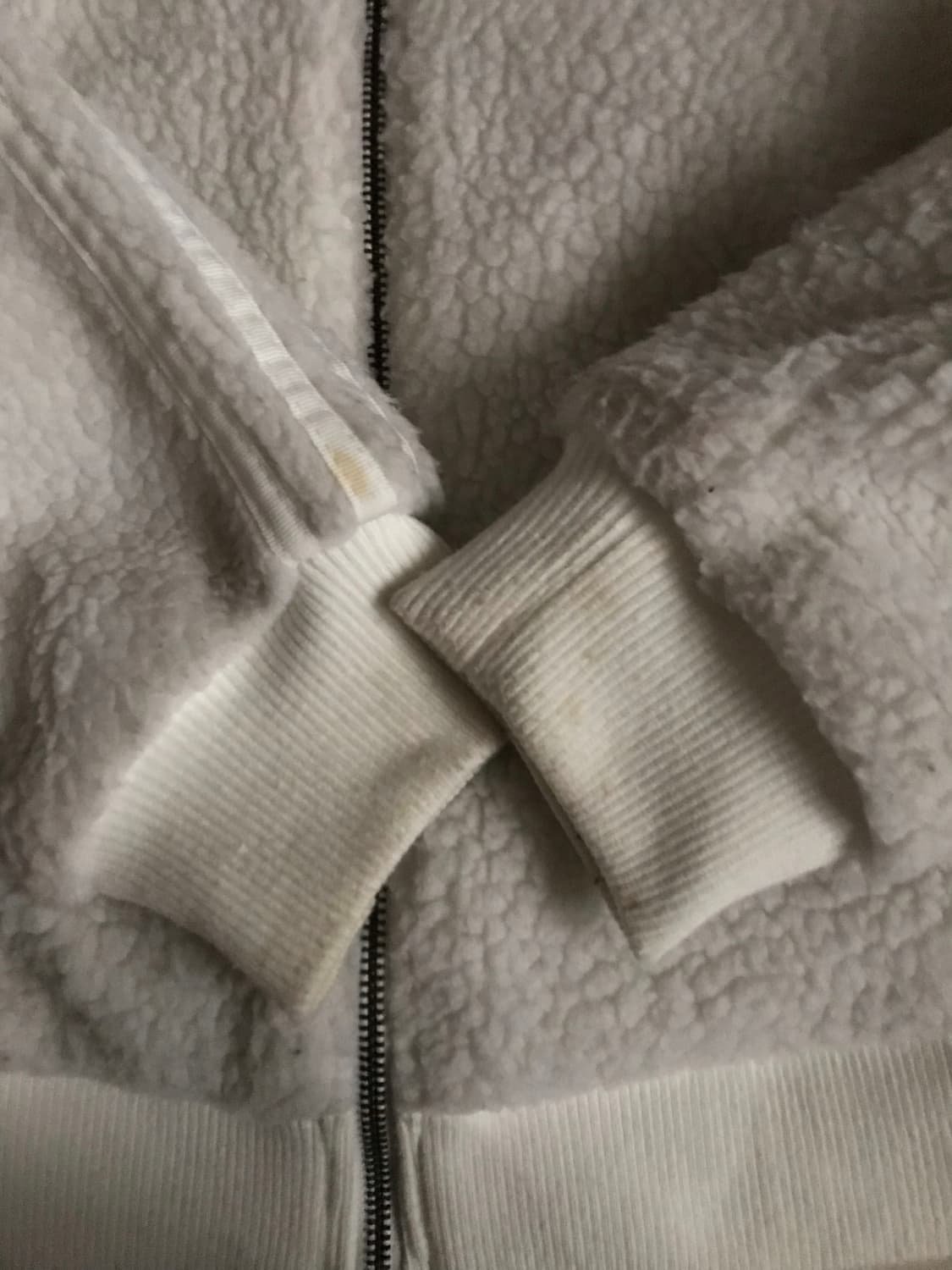 아디다스 아이보리 삼선 후리스 상품이미지9